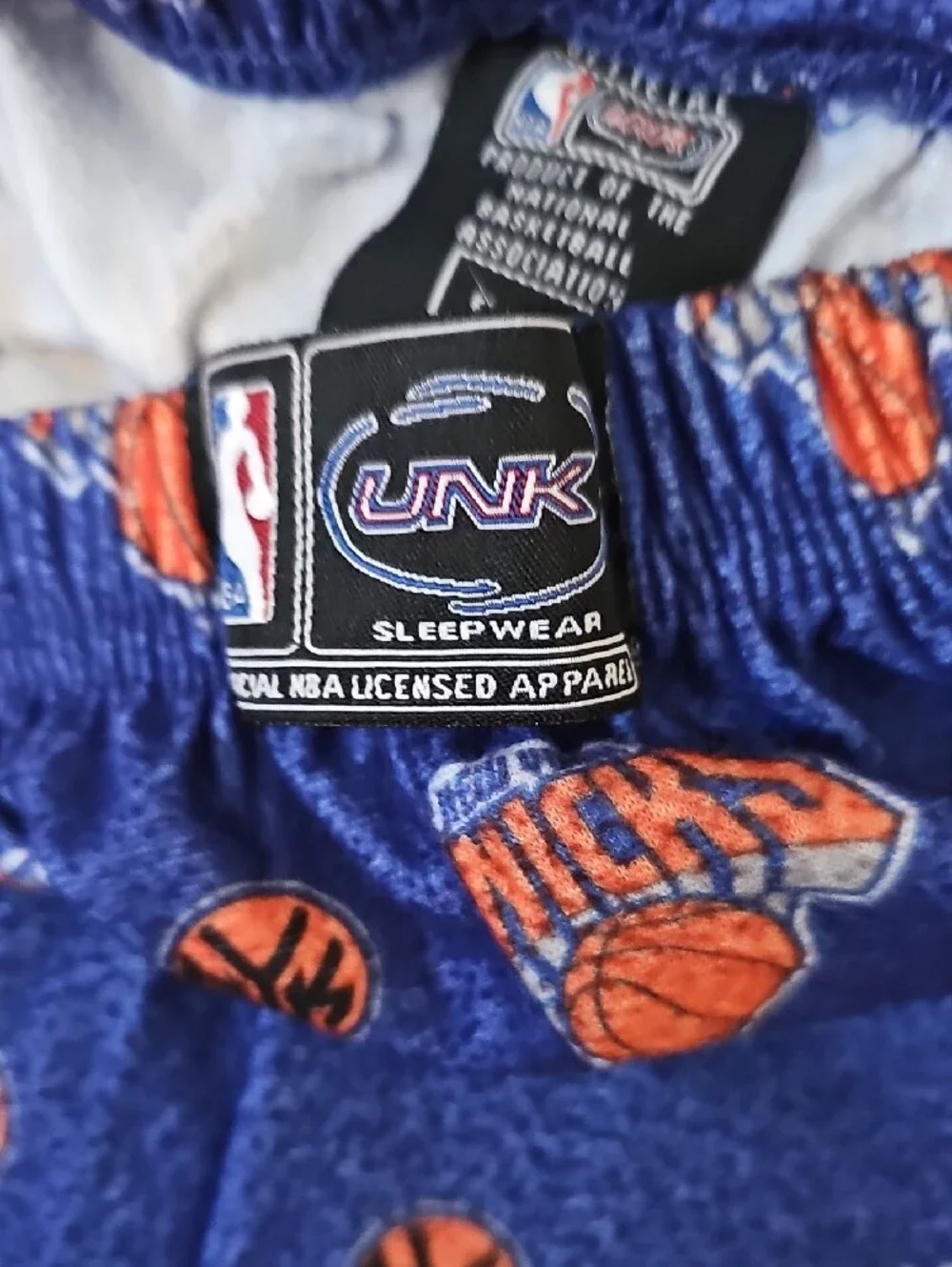 NBA Lounge Pants in Blue with Orange Accent